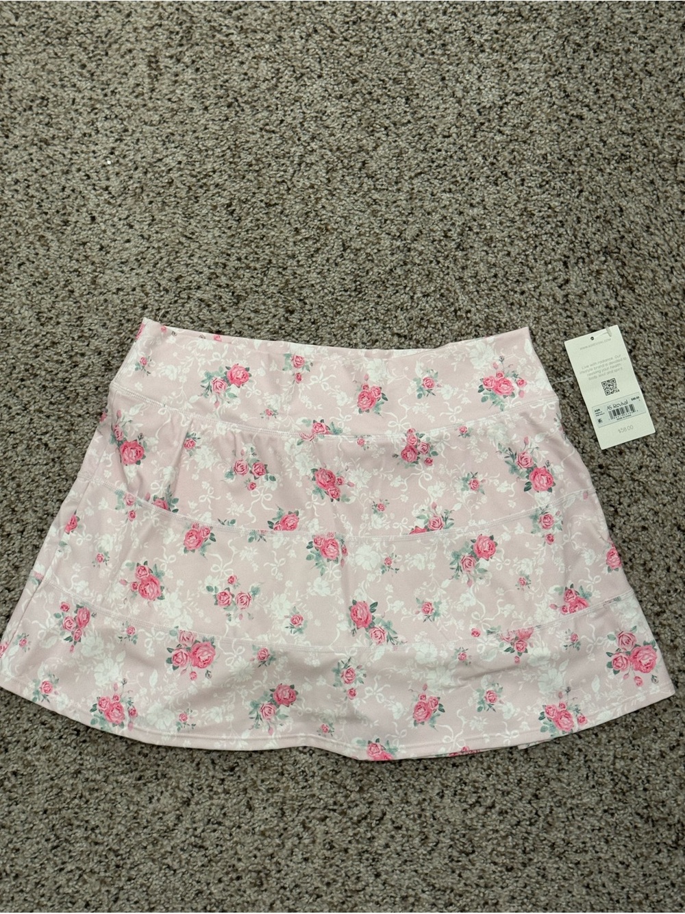 Altar’d State/AS Revival Pink floral and bow skort